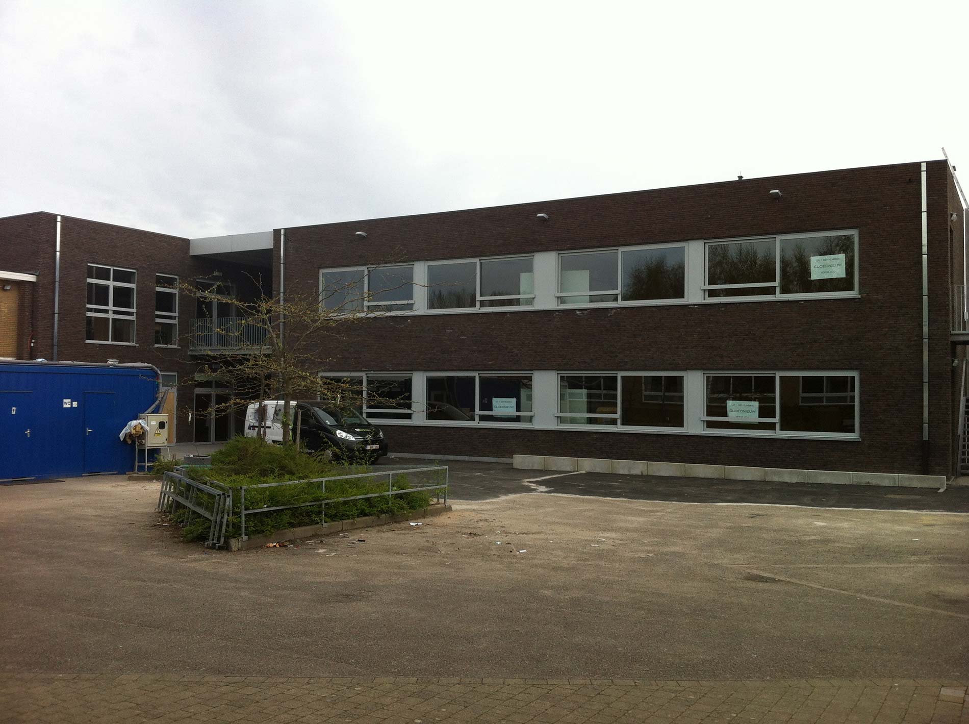 Blowerdoor uitbreiding school Merchtem