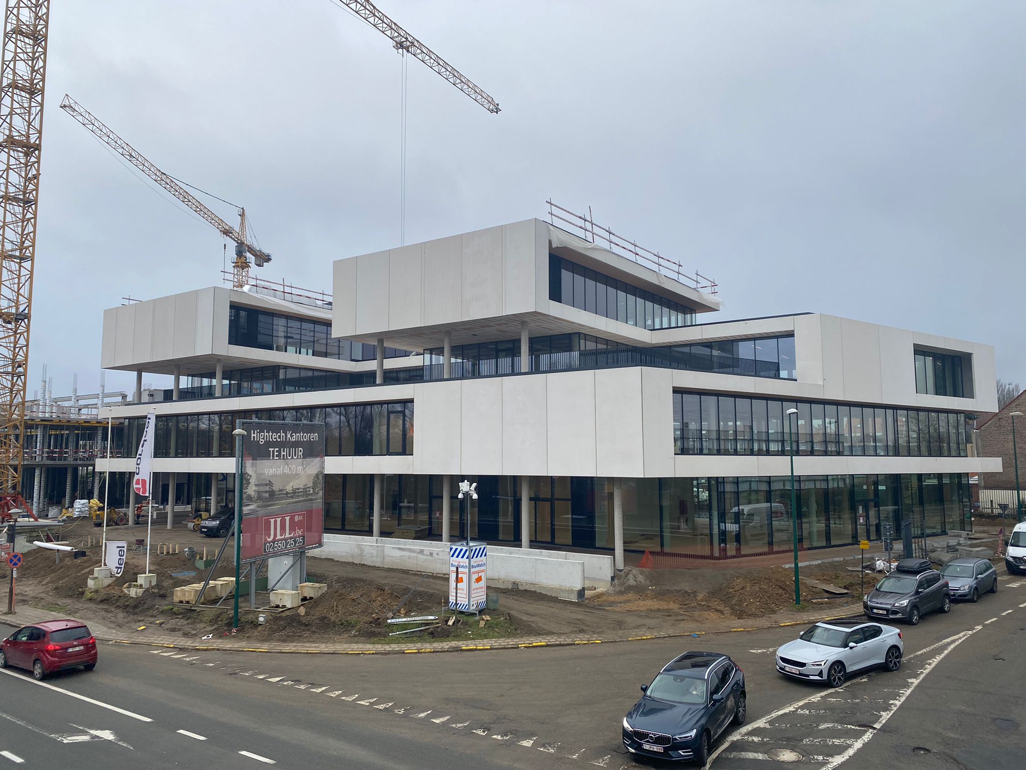 Blowerdoortesten kantoren Business Park Grimbergen