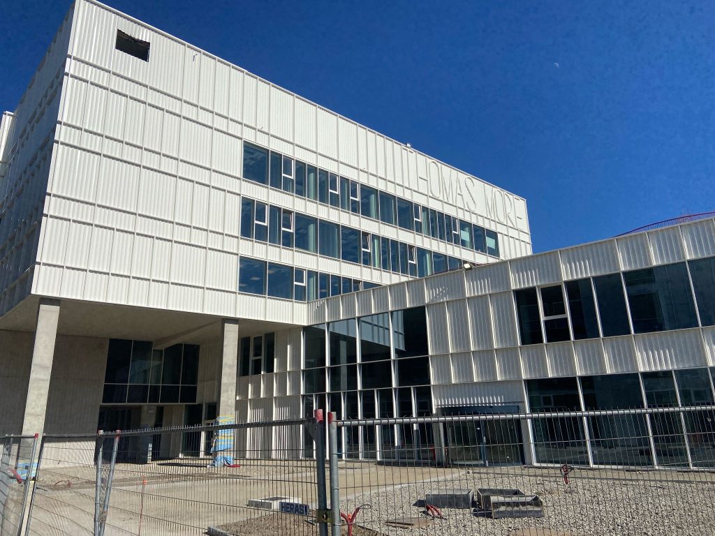 blowerdoortest hogeschool Thomas More