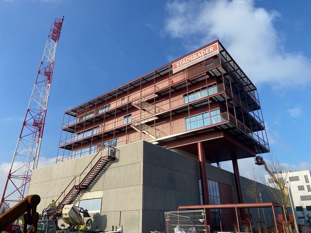 blowerdoor meting Elia kantoor Oostende