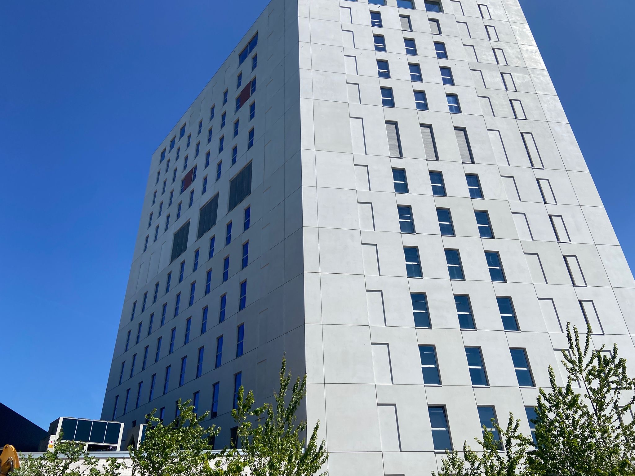 Blowerdoortest universiteitsgebouw Bioscience KU Leuven